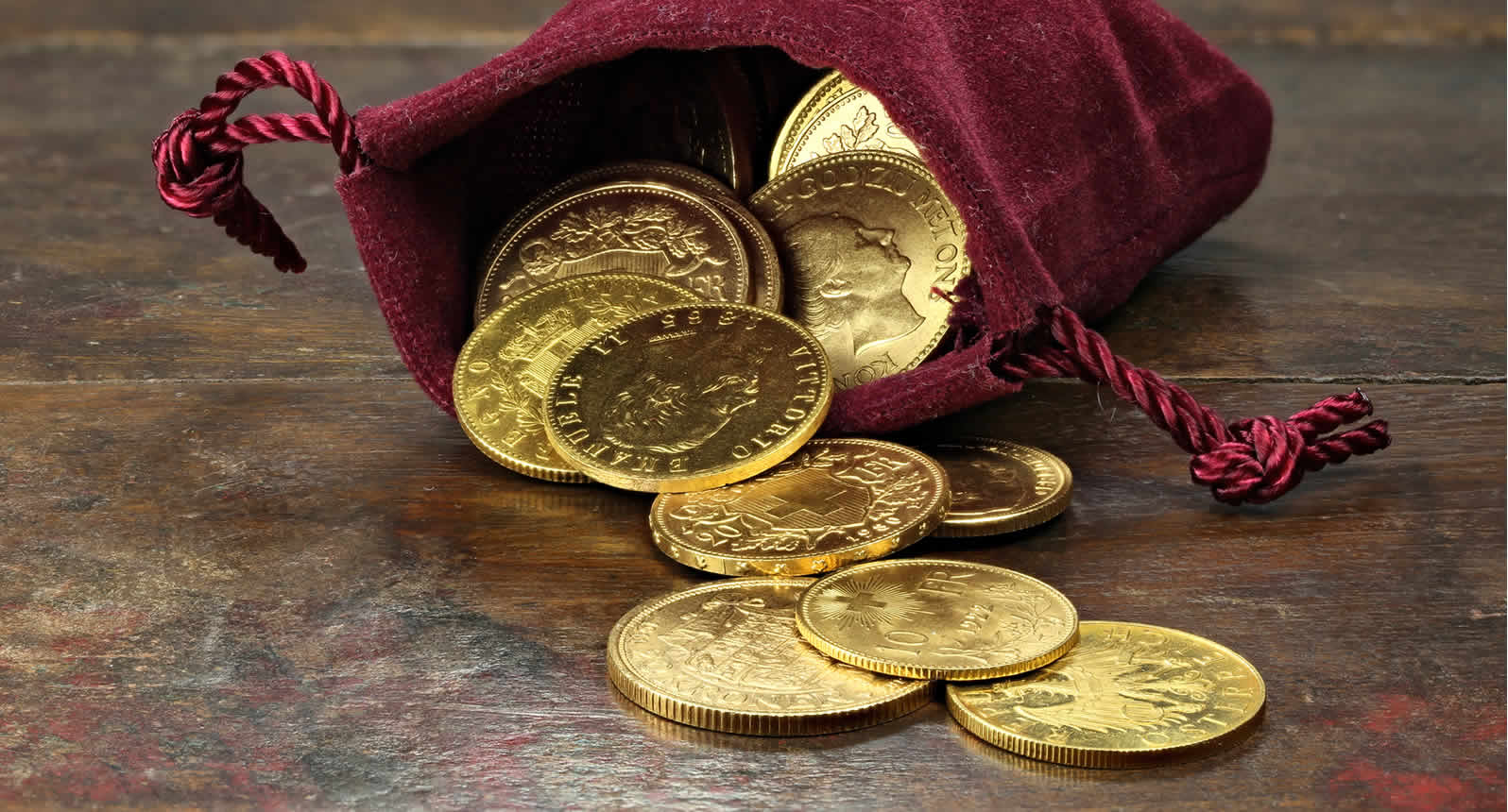 Fake gold coins